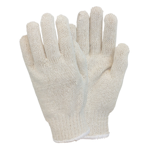 Cotton Poly String Knit Gloves 
12 Pair/Bag 25Bag/Cs