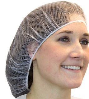 HN21WHT/1000 21&quot; White  Heavy-Weight Nylon Hair Net 