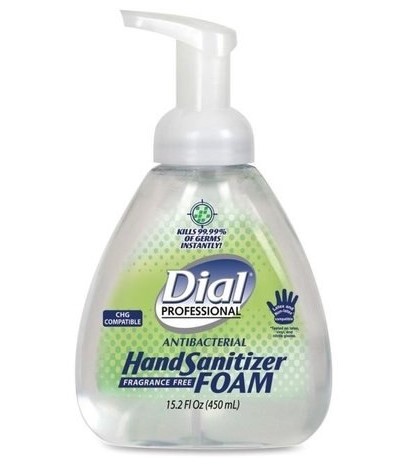 06040/1383847 Dial Hand 
Sanitizer Foam 15.2oz 4/CS 