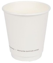 JOVIALS 12OZ DOUBLE WALL WHITE  PAPER HOT CUP 500/CASE
