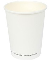 JOVIALS 8OZ SINGLE WALL WHITE  PAPER HOT CUP 1000/CASE