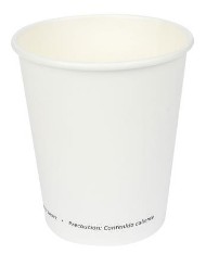 JOVIALS 10OZ SINGLE WALL WHITE  PAPER HOT CUP 1000/CASE