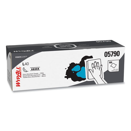 WYPALL L40 WIPER 1PLY POPUP 9/100CS