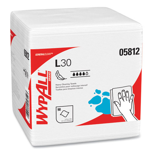 WYPALL GENERALCLEAN L30 HEAVY  DUTY CLEANING TOWELS 12 X 12.5 