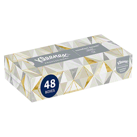 KLEENEX PROFESSIONAL FACIAL  TISSUE FLAT BOX 125/BX 48/CS
