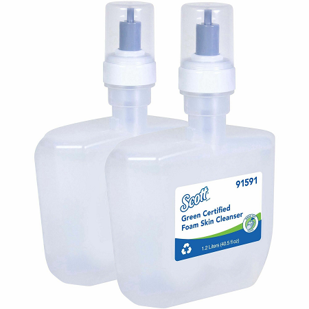SCOTT GREEN CERTIFIED FOAM SKIN CLEANSER 1.2 LITER 2/CS 