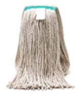 M8024 24oz Cut-End Narrow-Band  Natural Cotton Wet Mop 12/Cs