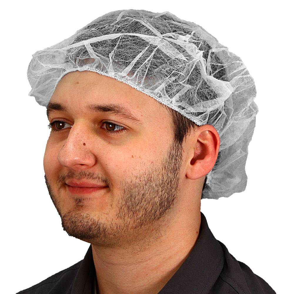 24" BOUFFANT CAP WHITE 1000CS 