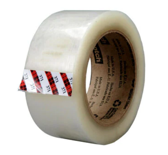 371 72mm x 100m CLEAR BOX SEALING TAPE (SYNTHETIC) 24/CS