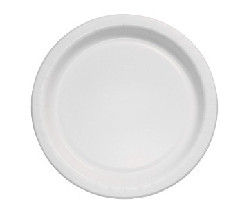 6" SOLO COMPOSTABLE WHITE  COATED PAPER PLATE 1000/CS