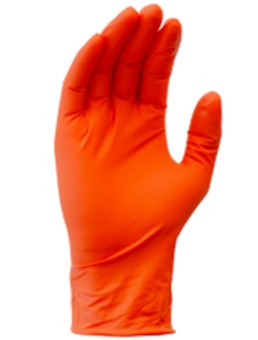 NLG6201T Orange 5.8Mil Nitrile  Powder Free Glove w/ Extended 