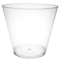 N910021 9oz Clear Hard Plastic  Squat Tumbler Cup 600/Cs
