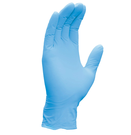 AMBITEX 3MIL BLUE NITRILE EXAM  GLOVES, LARGE - 100/BX (10/CS)