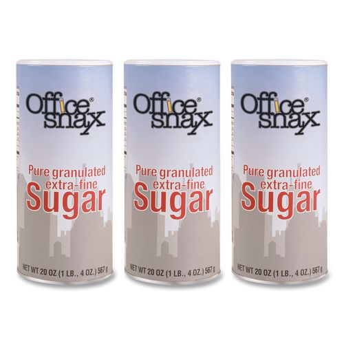 RECLOSABLE CANISTER OF SUGAR  20OZ 3PK