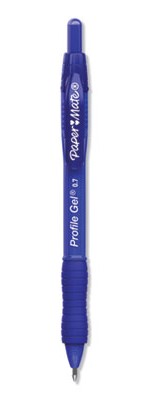 PAP2095472 Blue Papermate Gel 
Retractable Pen .7mm 12/PK