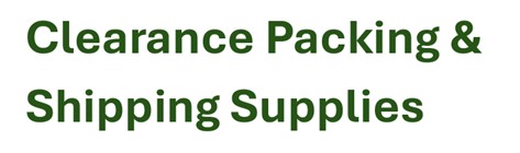 Packing &amp; Shipping Supplies