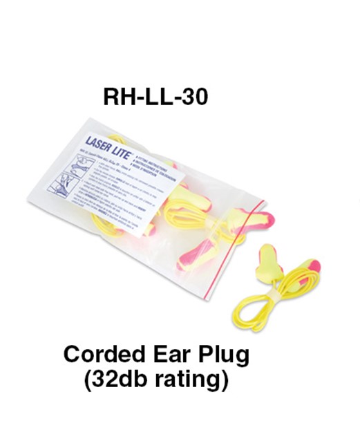 RH-LL-3 Ear Plugs With Cord  for w/ 32db Rating 100/Bx