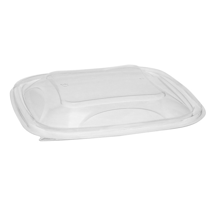 SACLD07 Clear EarthChoice RPET  7&quot;x7&quot; Lid for 24-32oz Square 