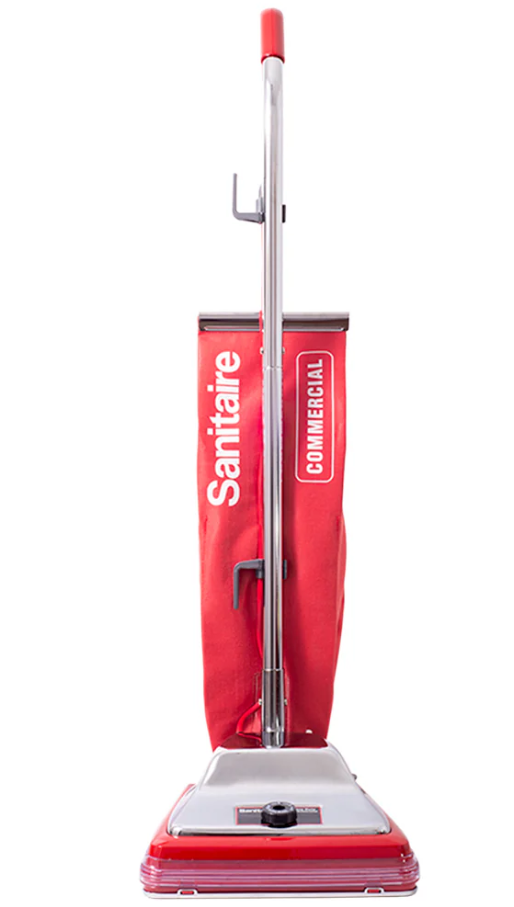 SANITAIRE 12"-7AMP UPRIGHT VAC W/DUST CUP