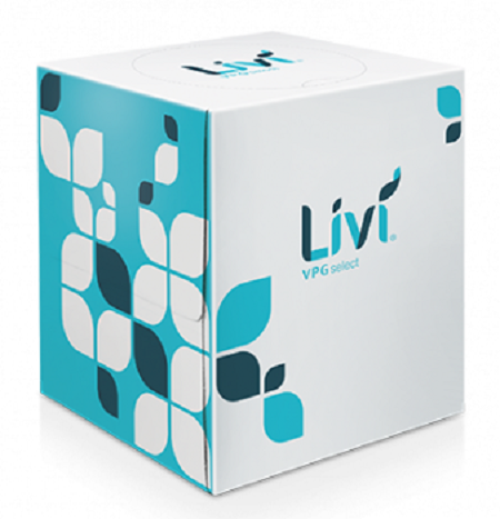FACIAL TISSUE 2PLY CUBE LIVI  VPG SELECT  90BX 36CS