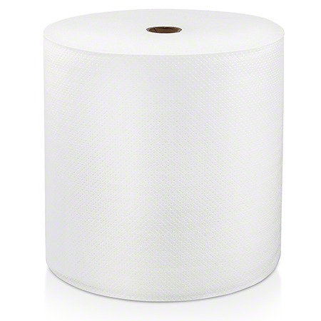 LOCOR HARD WOUND WHITE ROLL  TOWEL, 8X1000', 1-PLY, FULL 
