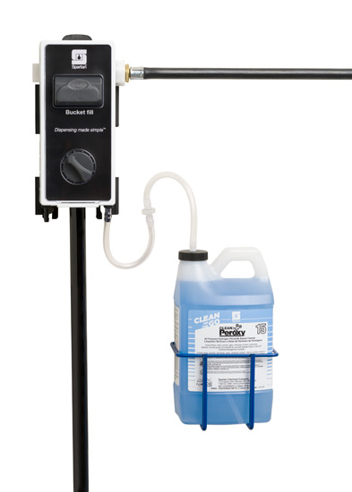 DISPENSER 4 PRODUCT SINGLE 3.5 GPM, BUCKET FILL