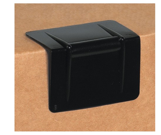 SPP215 2.5&quot;x1.75&quot; - Black  Plastic Strap Guards 1000/Cs