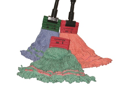 24OZ WET MOP SYNERGY BLUE LG 9"HB (SSS36646)