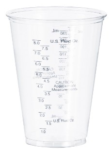 10OZ ULTRACLEAR GRADUATED  MEDICAL PET PLASTIC COLD CUP 