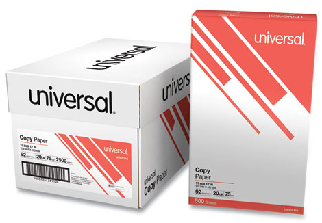 11x17-20# WHITE UNIVERSAL COPY  PAPER  92BRT  5 RM/CS