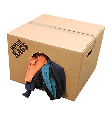 WR6010C-25 25lb Box of  Reclaimed Mixed Color T-Shirt 