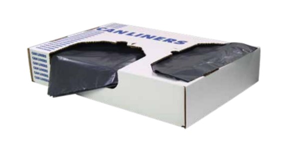 X6639AK 33&quot;x39&quot; 1.5Mil Repro  X-Liner 33Gal Black Can Liner 