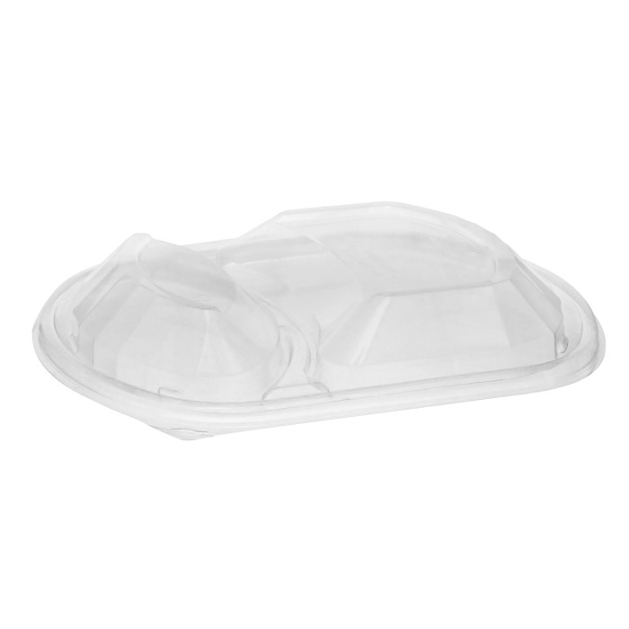 YCN8467H00D0 9&quot;X8&quot; Large Clear  2-Compartment Anti-Fog Dome 