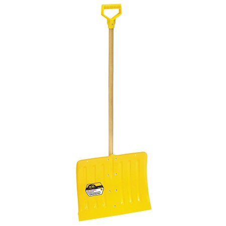 18" SNOW SHOVEL STEEL YELLOW 6CS