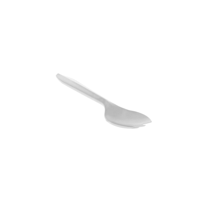 YFWQWCH 6&quot; Spork White Medium  Weight PolyPro Bulk Pack 