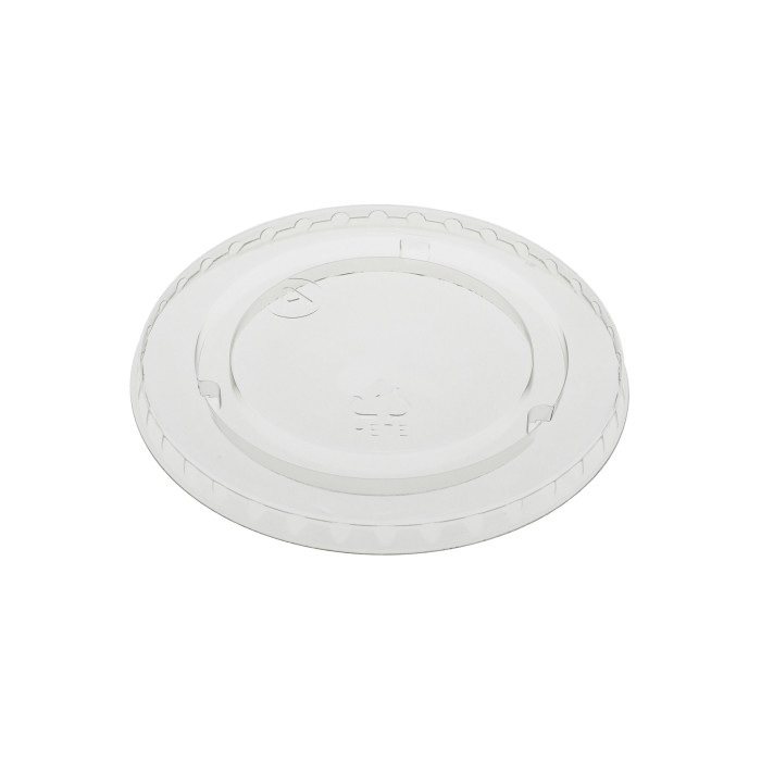 YLP20CNH Clear EarthChoice  RPET Plastic Flat Lid w/ No 