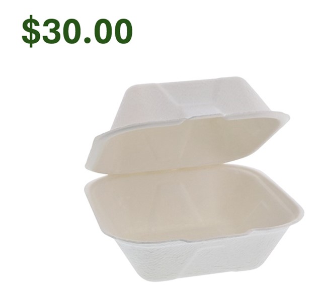 YMCH0080BB 6&quot;x6&quot;x3&quot; PFAS-Free  Fiber Blend 1-Compartment 