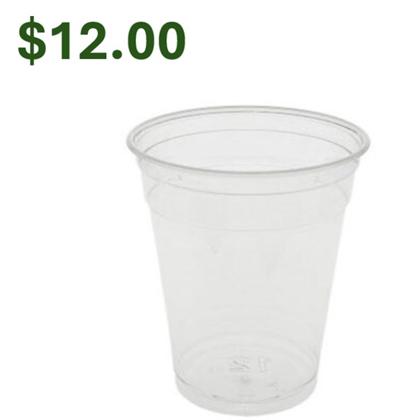 YP1214CA 12-14oz Clear  EarthChoice RPET Cup 540/Cs 