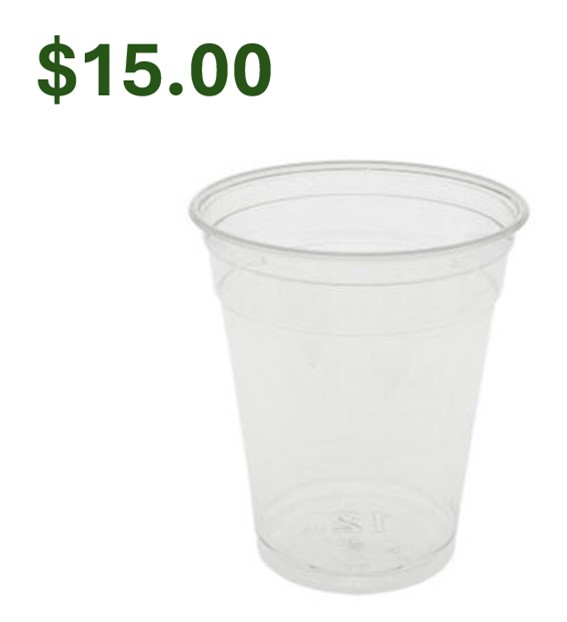 YPLA1412C EarthChoice 12-14oz  PLA Clear Cold Cup 680/Case