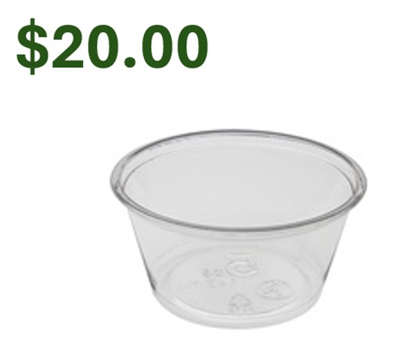YPS5CA 5oz Sundae Dish Clear PET 900/CS  