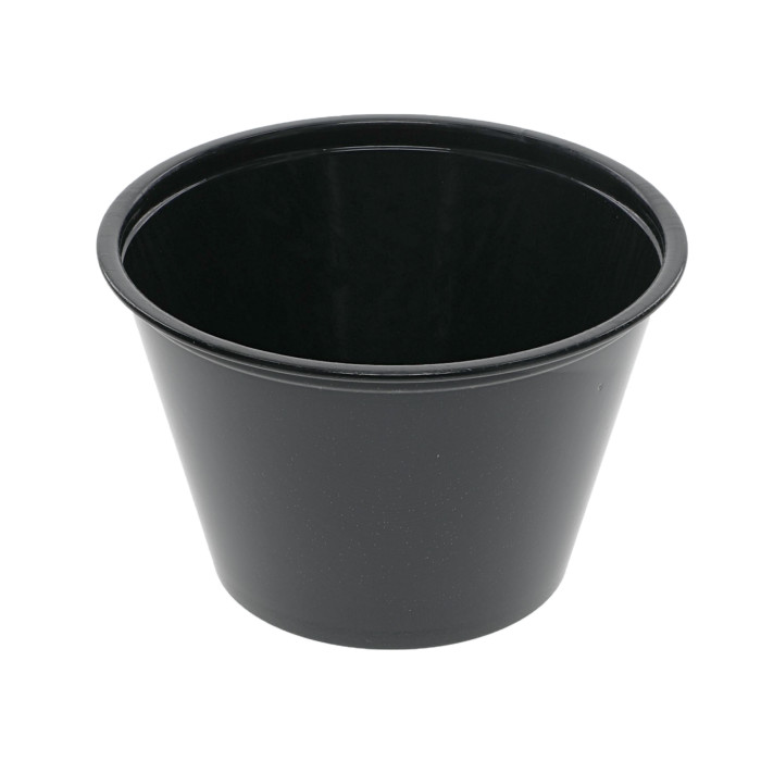 YS400EA 4oz Black Plastic 
Portion Cup 3000/Cs 21Cs/Pllt