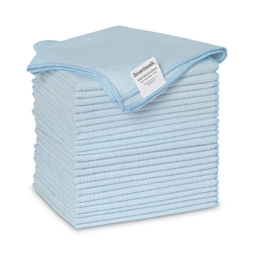 BWK16BLUCLOTHV2 16&quot;x16&quot; Blue 
Microfiber Cleaning Cloth 
24/Pack