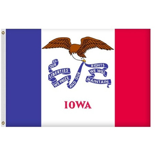 4X6 NYLON IOWA FLAG