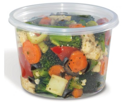 16OZ PLACON HOMEFRESH DELI  CLEAR ROUND POLYPRO CONTAINER 